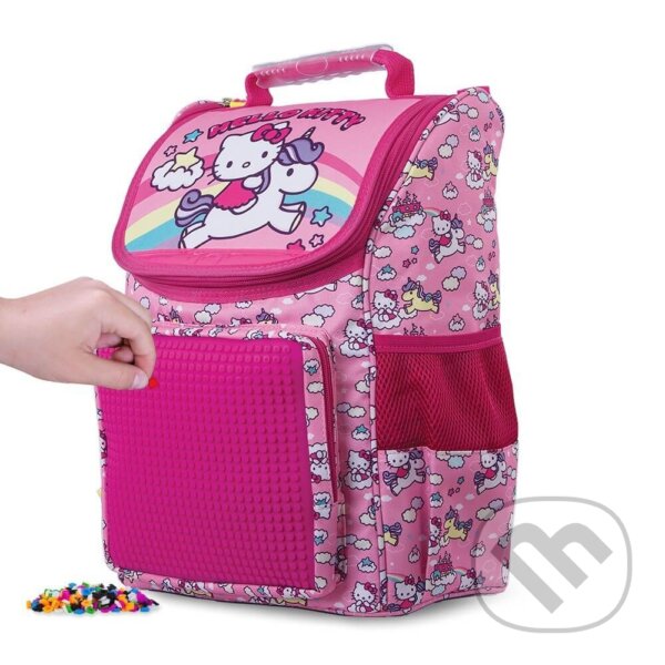 Školská taška Hello Kitty a jednorožec ružová 21 l, Pixie Crew, 2019