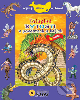 Levně Tajuplné bytosti v pověstech a bájích 8x puzzle (Objevuj, skládej a obkresli) - puzzle z kategorie Detské puzzle