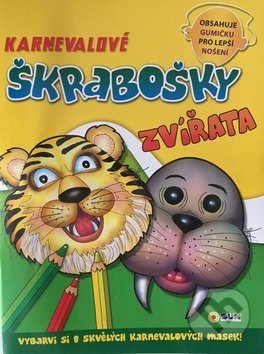 Levně Karnevalové škrabošky - Zvířata