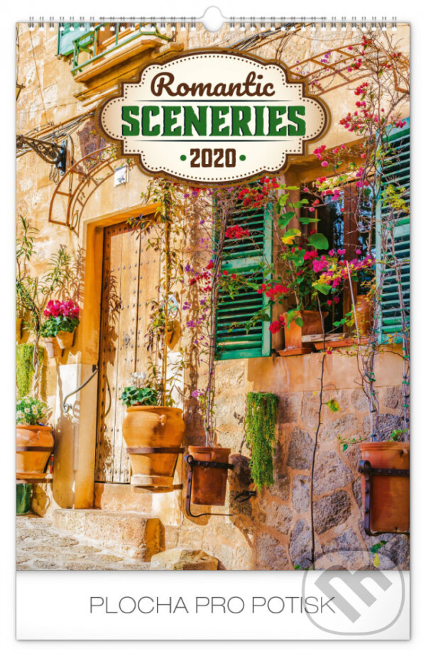 Nástěnný kalendář Romantic sceneries 2020, Presco Group, 2019