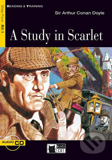 Kniha: Reading & Training: The Study in Scarlet + CD (Arthur Conan Doyle). Black Cat, 2012