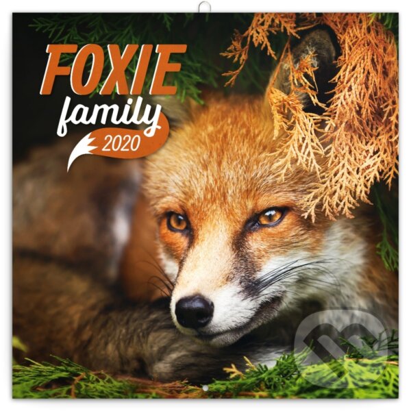 Poznámkový kalendář / kalendár Foxie family 2020, Presco Group, 2019