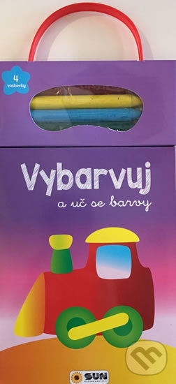Levně Vybarvuj a uč se barvy: Vláček - kniha z kategorie Omaľovánky
