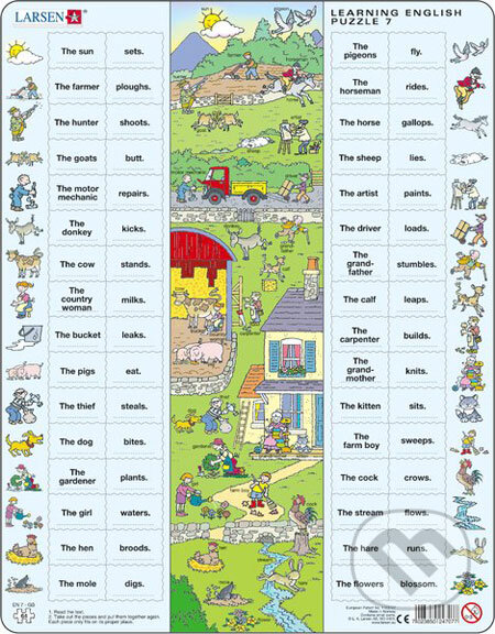 Levně Learning English Puzzle 7 EN7 - puzzle z kategorie Náučné puzzle