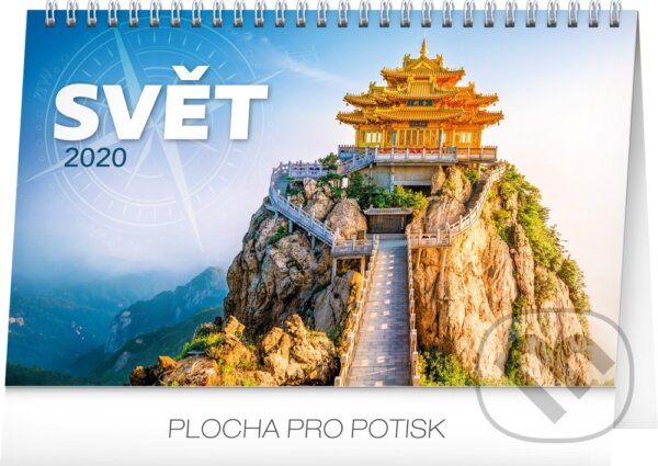 Stolní kalendář Svět 2020, Presco Group, 2019