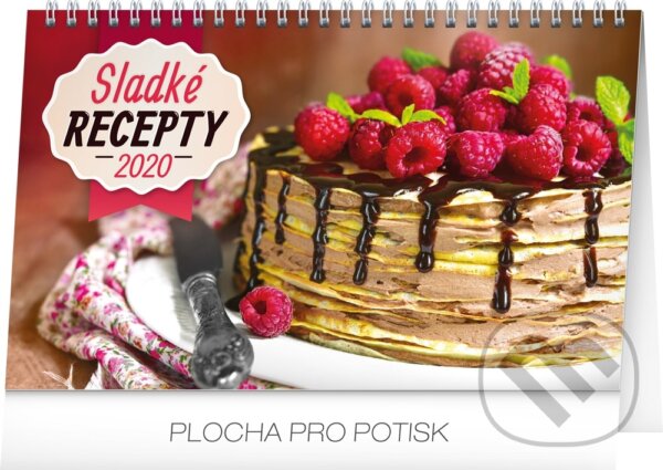 Stolní kalendář Sladké recepty 2020, Presco Group, 2019