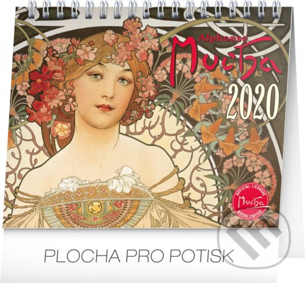Stolní kalendář Alfons Mucha 2020, Presco Group, 2019
