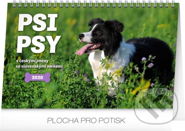 Stolní kalendář Psi – Stolový kalendár Psy 2020, Presco Group, 2019