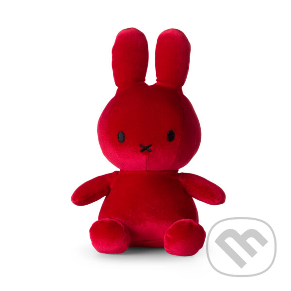 Levně Miffy zamatová cukríkovo červená (24 cm)