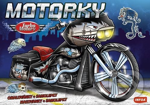Levně Motorky (Omalovánky + samolepky / Maľovanky + samolepky) - kniha z kategorie Pre deti