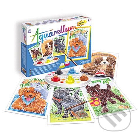 Spoločenská hra: Aquarellum Junior Psy (Hape). Hape, 2019