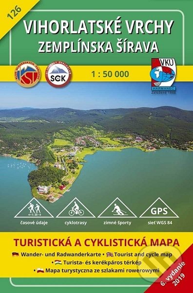 Levně Vihorlatské vrchy - Zemplínska šírava 1:50 000 (Turistická mapa 126)