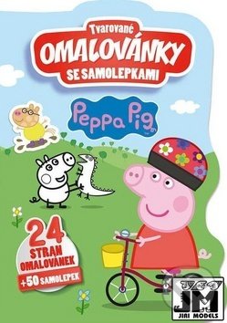 Levně Tvarované omalovánky se samolepkami: Peppa - kniha z kategorie Omaľovávanky