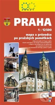Levně Praha 1:12 500 (mapa a průvodce po pražských památkách)