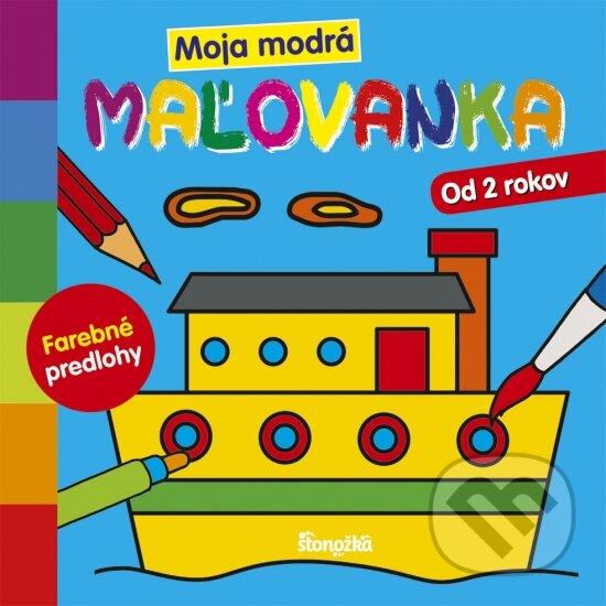 Kniha: Moja modrá maľovanka (Stonožka). Stonožka, 2019