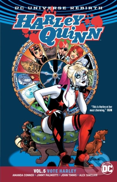 Kniha: Harley Quinn: Vote Harley (Amanda Conner a Jimmy Palmiotti). DC Comics, 2018