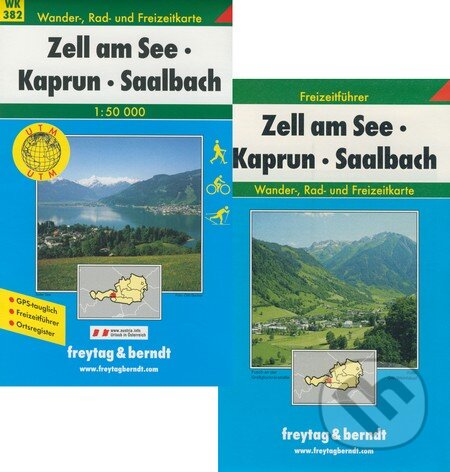 Levně Zell am See, Kaprun, Saalbach 1:50 000