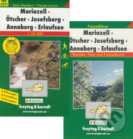 Levně Mariazell, Örscher, Josefsberg, Annaberg, Erlaufsee 1:35 000