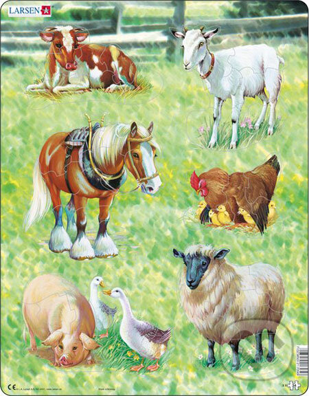 Levně Domáce zvieratá X8 - puzzle z kategorie Náučné puzzle