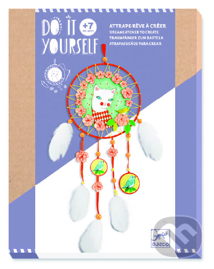Spoločenská hra: DIY: Lapač snov – Mačka šibalka (Djeco). Djeco, 2019
