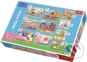 Levně Prasiatko Peppa 10 v 1 - puzzle z kategorie 15 – 60 dielikov