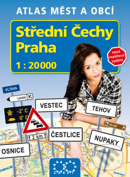 Levně Střední Čechy Praha (1: 20 000 Atlas měst a obcí)
