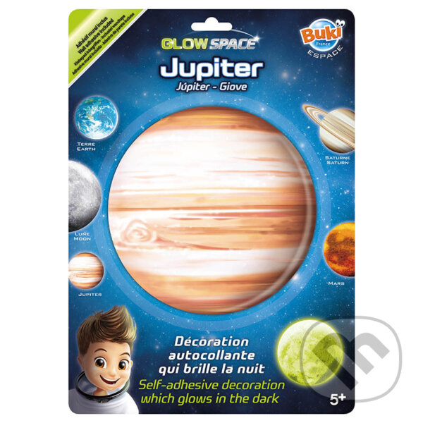 Jupiter nálepka svietiaca v tme, Buki, 2019