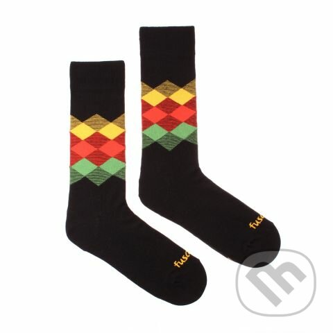 Levně Ponožky Kosoštvorec noc L (Unisex veľkosť L (veľkosť 43-46))