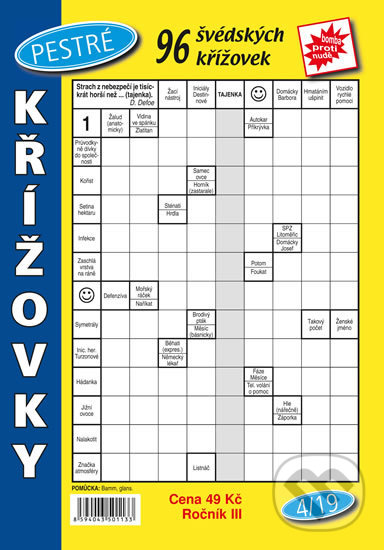 Kniha: Pestré křížovky 4/2019 (Telpres). Telpres, 2019