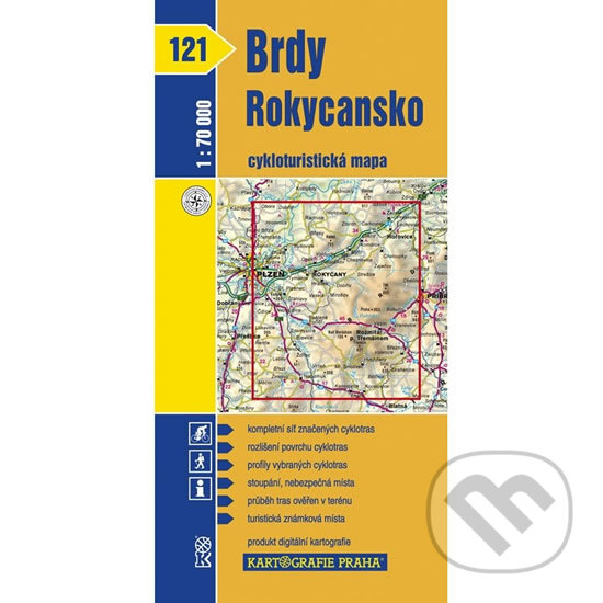 1: 70T(121)-Brdy, Rokycansko (cyklomapa), Kartografie Praha