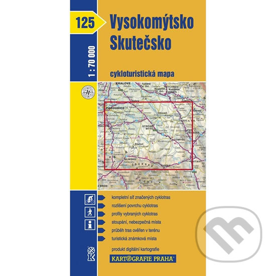 Levně 1: 70T(125)-Vysokomýtsko, Skutečsko (cyklomapa)