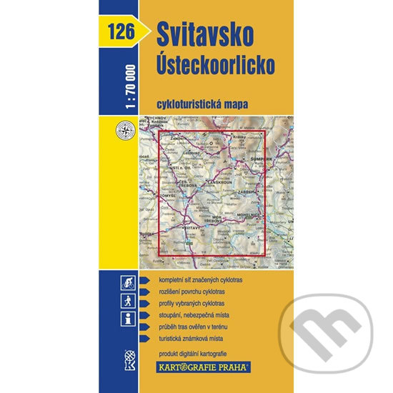 1: 70T(126)-Svitavsko, Ústeckoorlicko (cyklomapa), Kartografie Praha