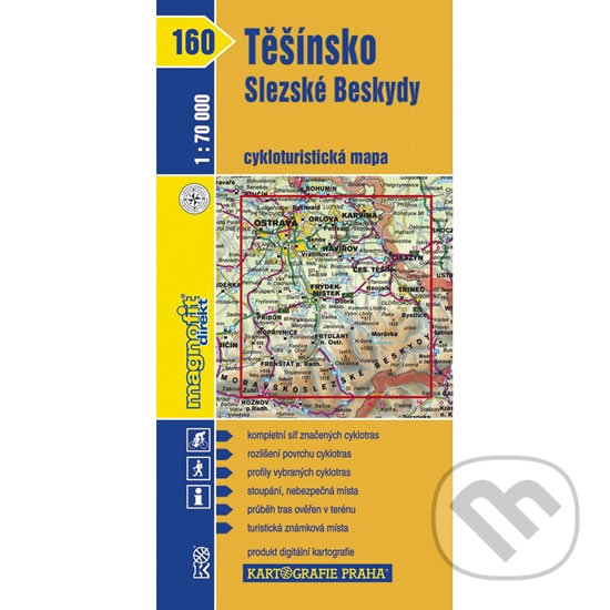 Levně 1: 70T(160)-Těšínsko, Slezské Beskydy (cyklomapa)