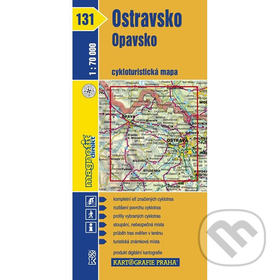 1: 70T(131)-Ostravsko,Opavsko (cyklomapa), Kartografie Praha