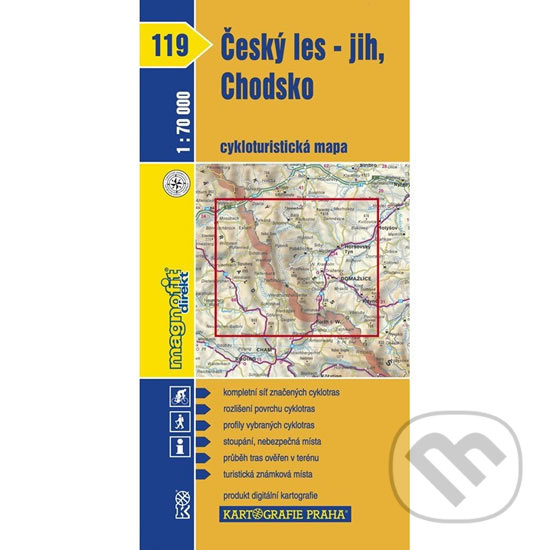 Levně 1: 70T(119)-Český les-jih,Chodsko (cyklomapa)
