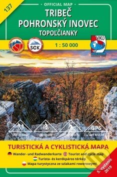 Levně Tribeč Pohronský Inovec Topoľčianky 1:50 000 (137 Turistická a cyklistická mapa)