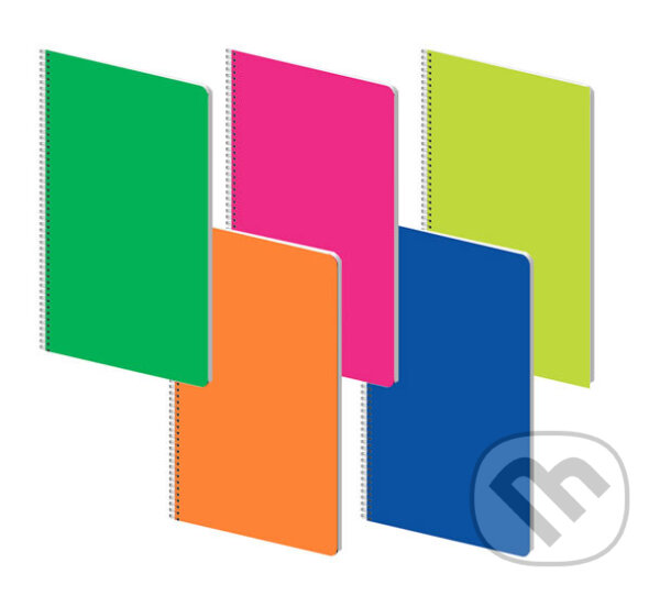 Levně Poznámkový blok - Fluo, A4 (mix 5 motivů)