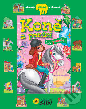 Koně a poníci 8x puzzle, SUN, 2013