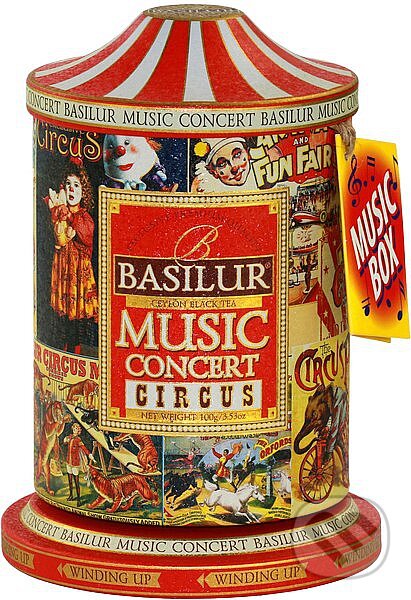 Kávy a čaje: BASILUR Music Concert Circus (Bio - Racio). Bio - Racio, 2019
