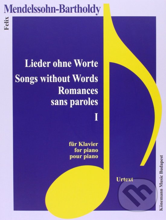 Kniha Lieder ohne Worte I / Songs without Words I