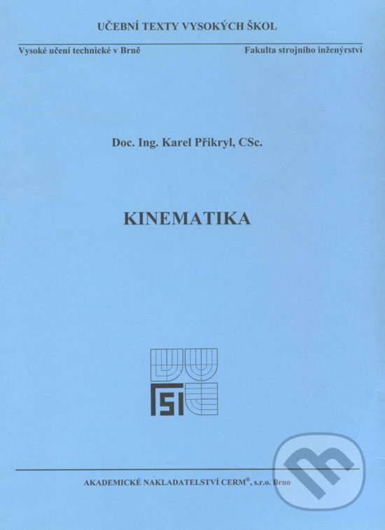 Levně Kinematika - Karel Přikryl - kniha z kategorie Vysoké školy