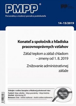 Levně PMPP 14-15/2019 Konateľ a spoločník z hľadiska pracovnoprávnych vzťahov