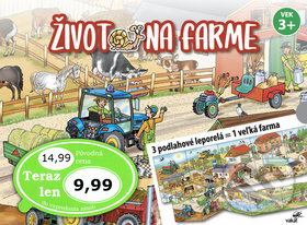 Levně Život na farme (3 podlahové leporelá = 1 veľká farma) - kniha z kategorie Samolepky