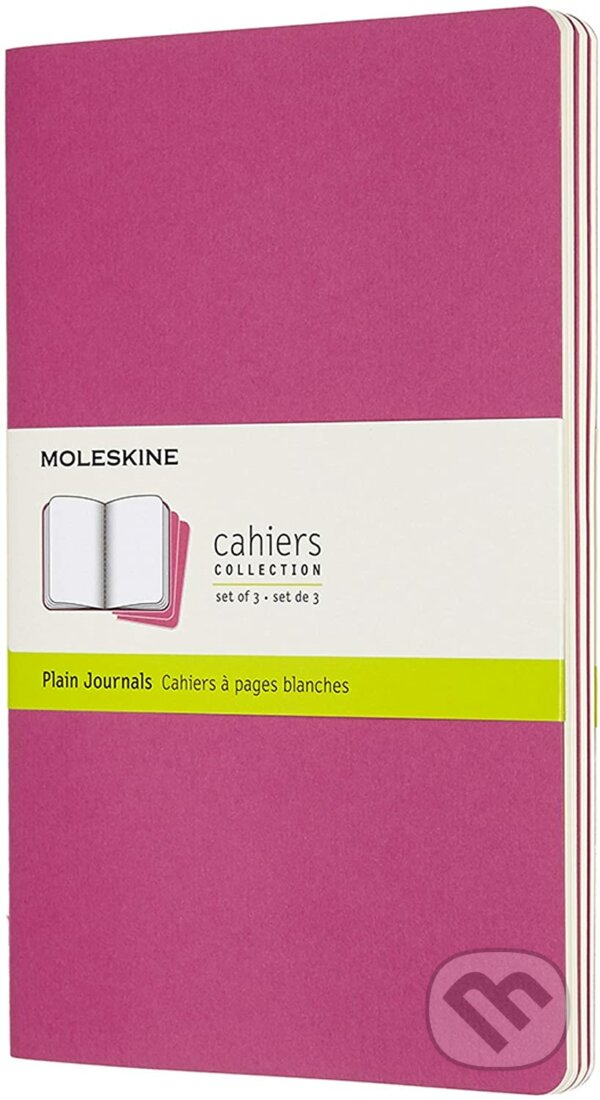Moleskine Sešity 3 ks čisté - růžové L