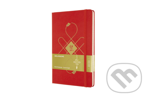 Levně Moleskine – čínsky zápisník (červený) (stredný, linajkovaný)