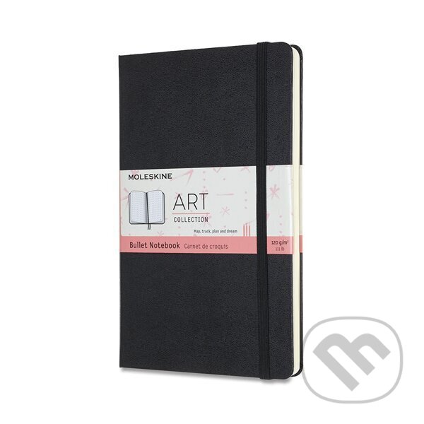 Levně Moleskine - čierny zápisník ArtBullet (stredný, bodkovaný , pevná väzba)