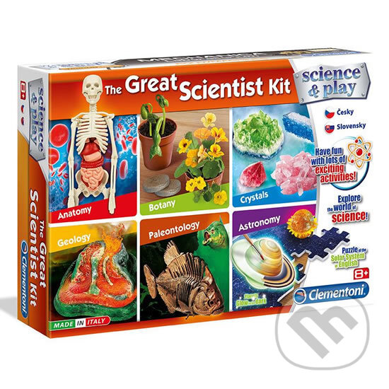 Spoločenská hra: Velká sada experimentů 6 v 1 (Clementoni)