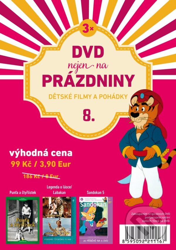DVD nejen na prázdniny 8: Dětské filmy a pohádky, Filmexport Home Video, 2016