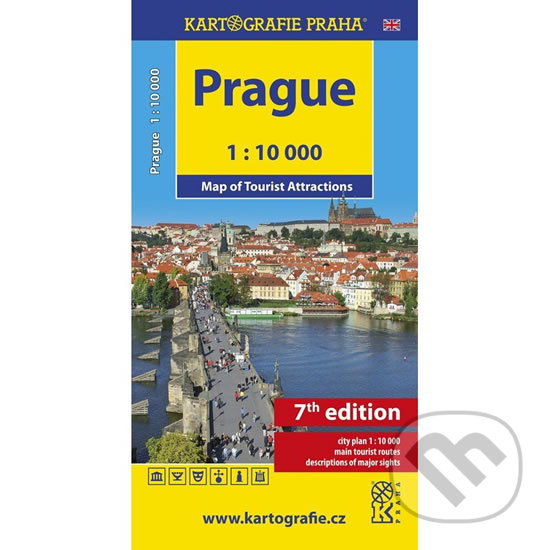 Levně Prague - Map of Tourist Attractions /1:10 tis.