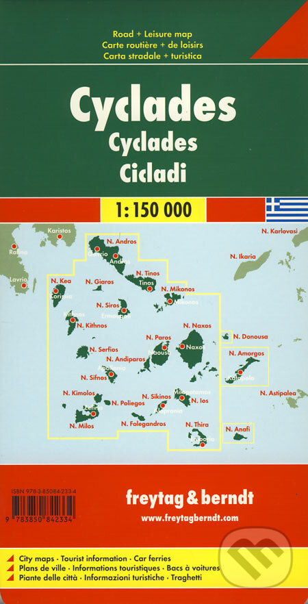 Levně Cyclades 1:150 000 (Automapa)
